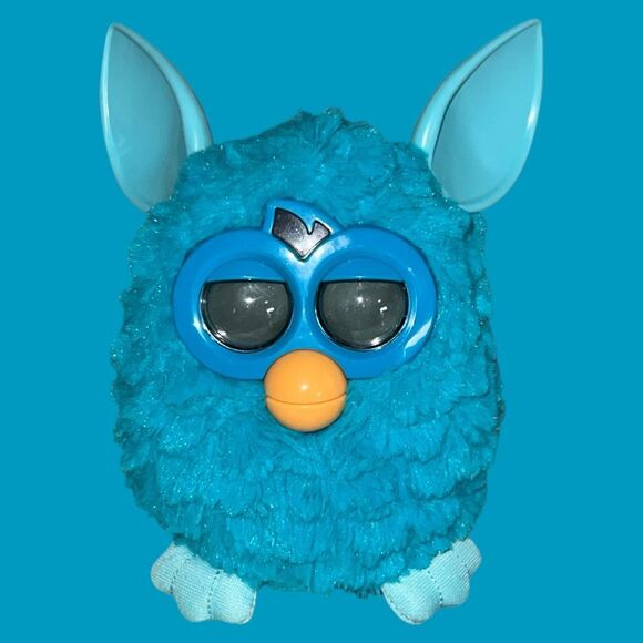 2012 Furby Boom Blue Teal Hasbro Interactive Talking Toy Tested & Working - Picture 2 of 13